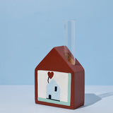 Hygge Hut Handpainted Wooden Bud Vase