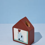 Hygge Hut Handpainted Wooden Bud Vase