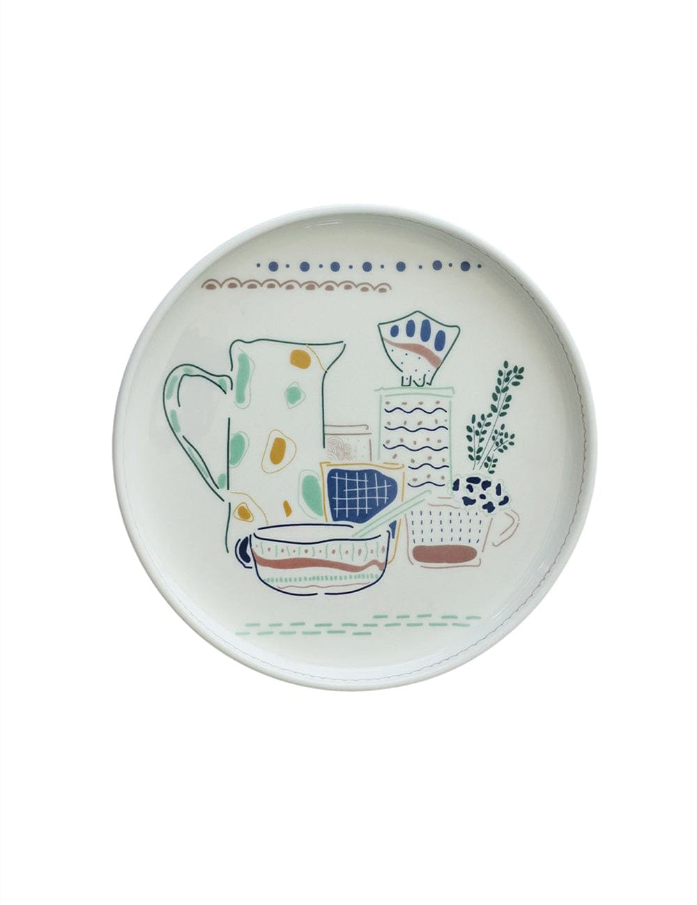 Illustration Series Wall Plate- Ceramics