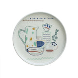 Illustration Series Wall Plate- Ceramics