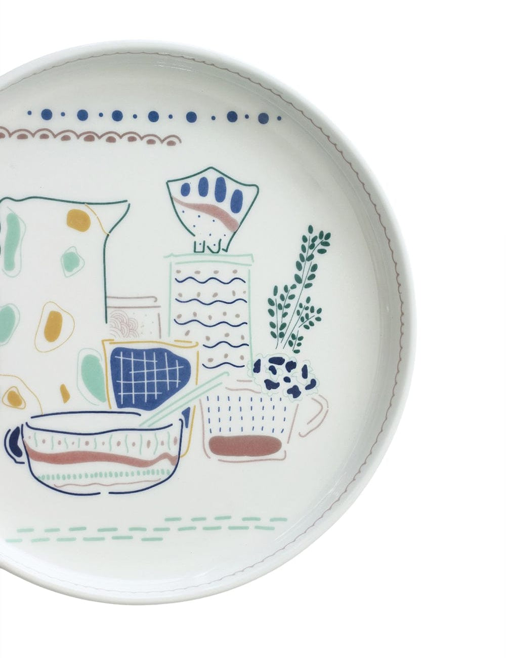 Illustration Series Wall Plate- Ceramics