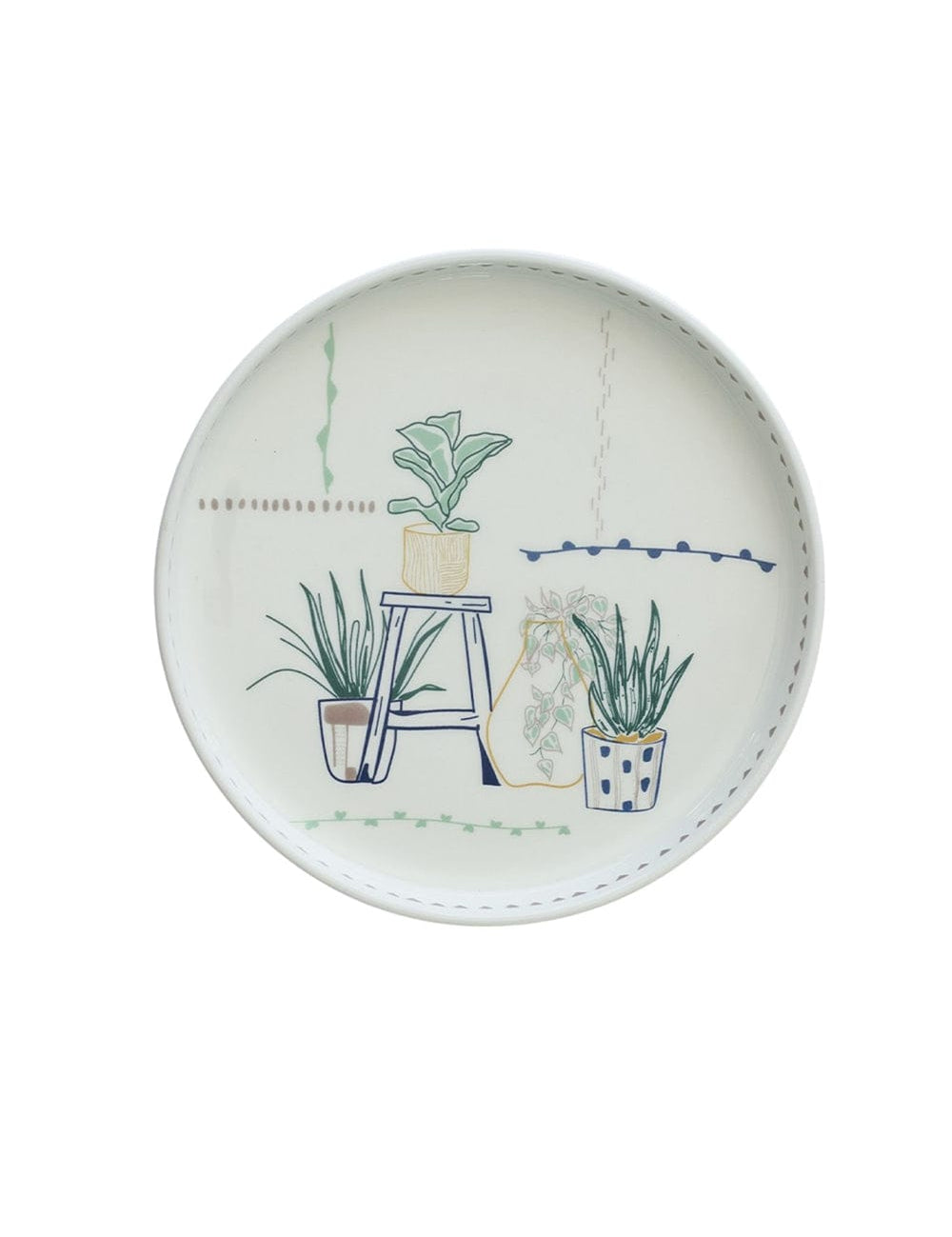 Illustration Series Wall Plate- Planters