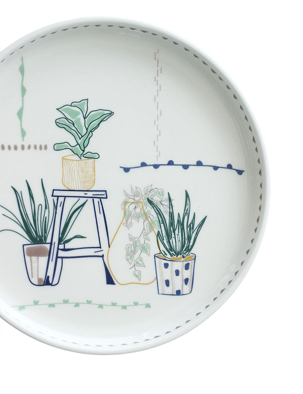 Illustration Series Wall Plate- Planters