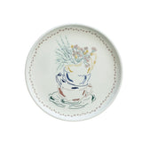 Illustration Series Wall Plate- Teacups