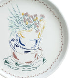 Illustration Series Wall Plate- Teacups