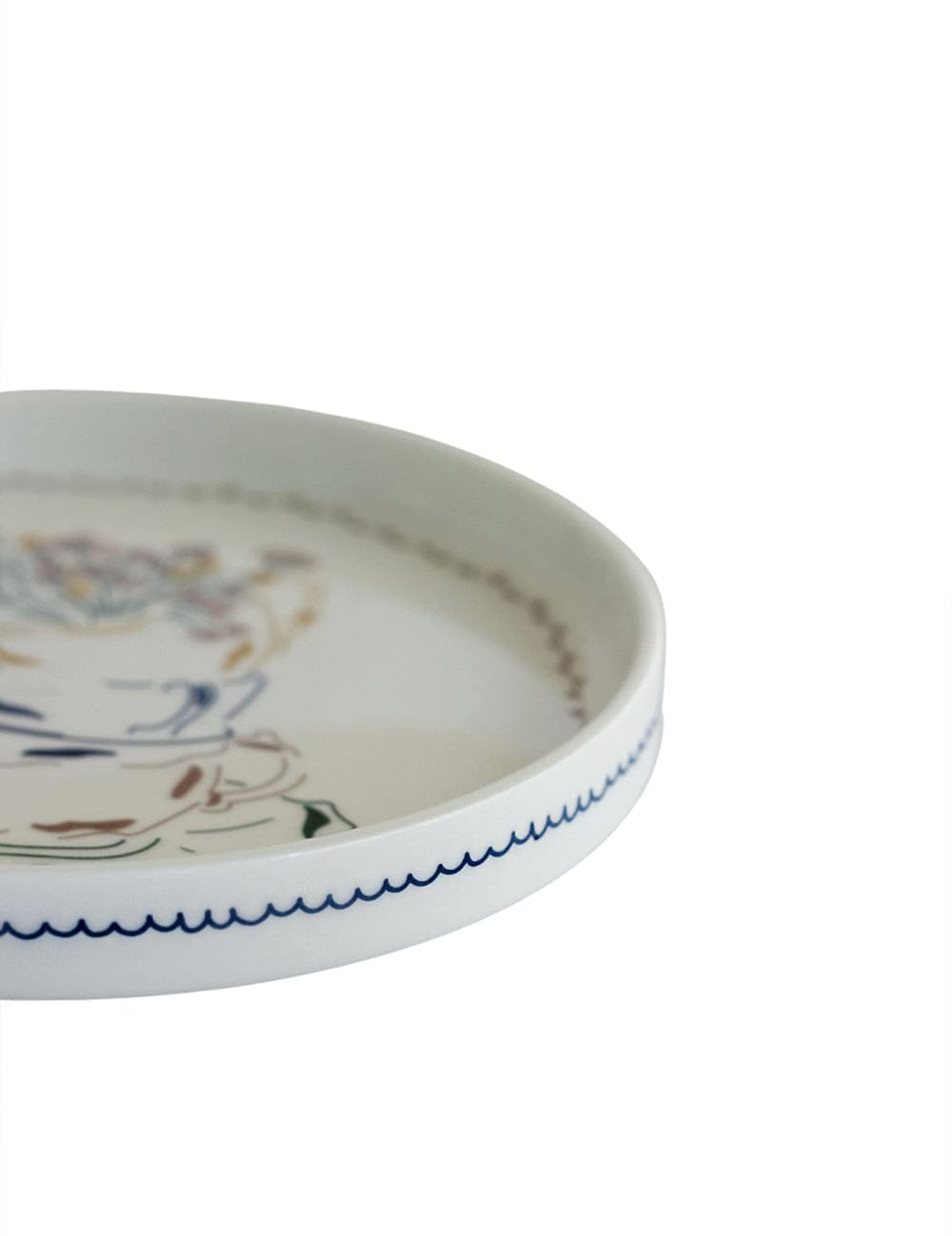 Illustration Series Wall Plate- Teacups