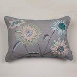 In Full Bloom Embroidered Cushion Cover