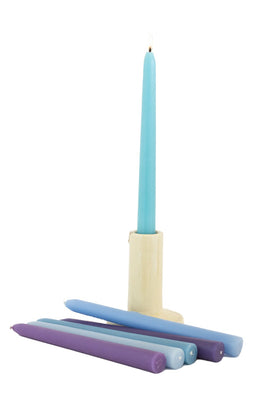 Indigo Story Ombre Tapered Candles- Set of 6