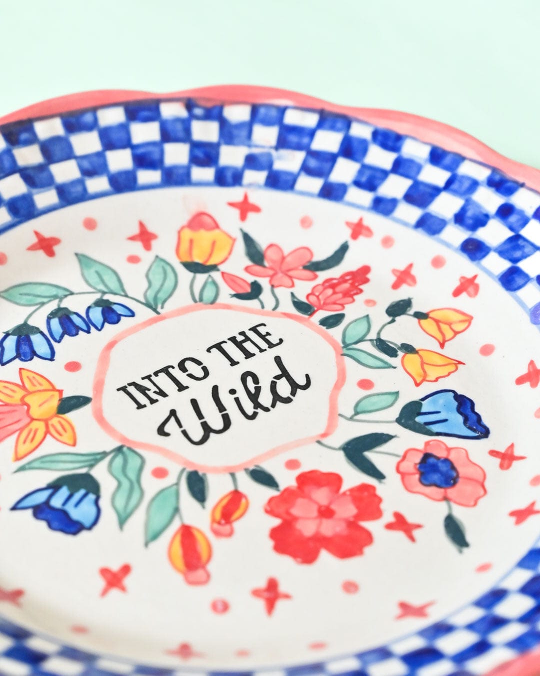 Into The Wild Handpainted Wall Plate