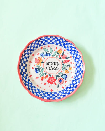 Into The Wild Handpainted Wall Plate