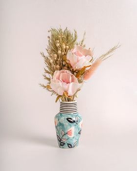 Ipsa Handpainted Ceramic Mini Vase