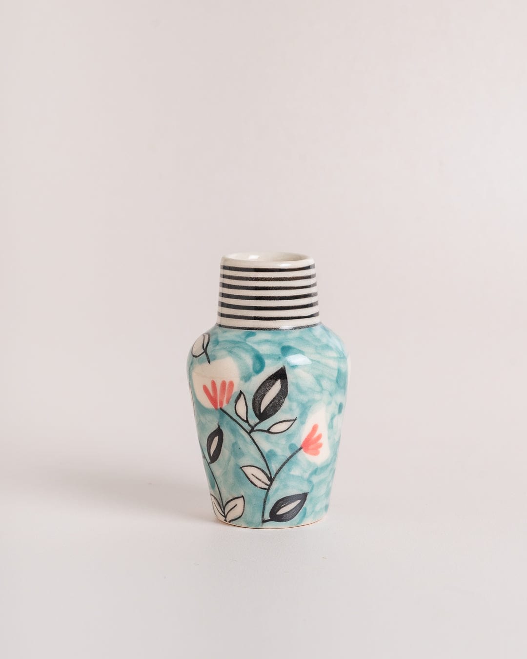 Ipsa Handpainted Ceramic Mini Vase