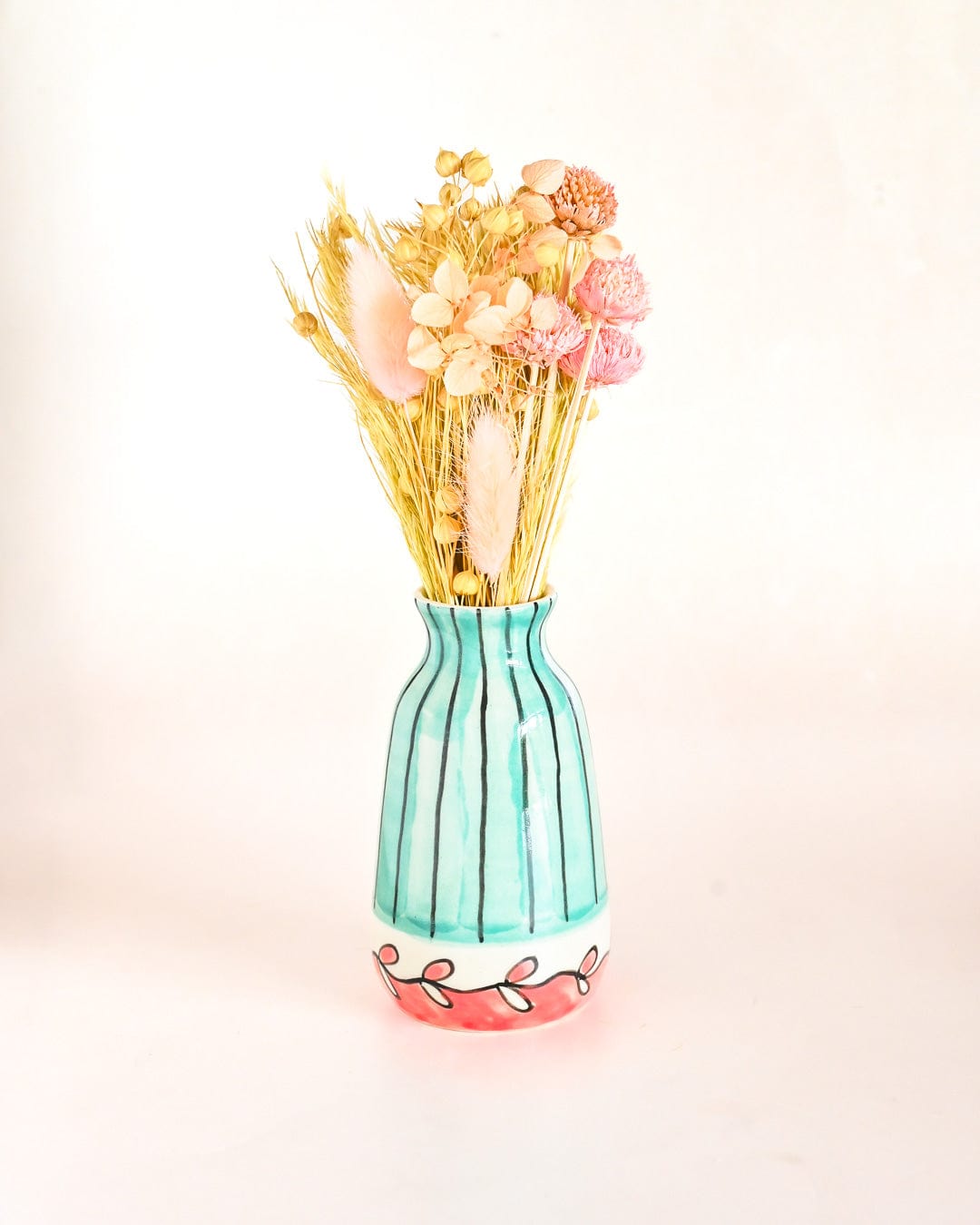 Iris Handpainted Mini Vases - Set of 3