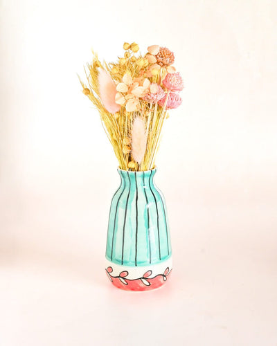 Iris Handpainted Mini Vases - Set of 3