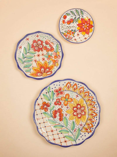 Isabella Wall Plates -set Of 3