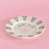 Jalebi Baby Handpainted Ceramic Dessert Plate - Set of 4