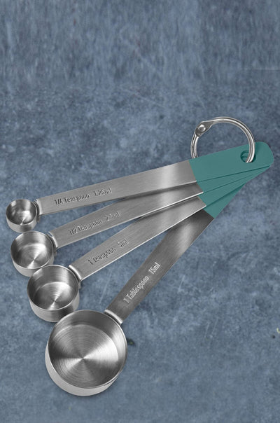 Jamie Oliver Measuring Spoons - Atlantic Green