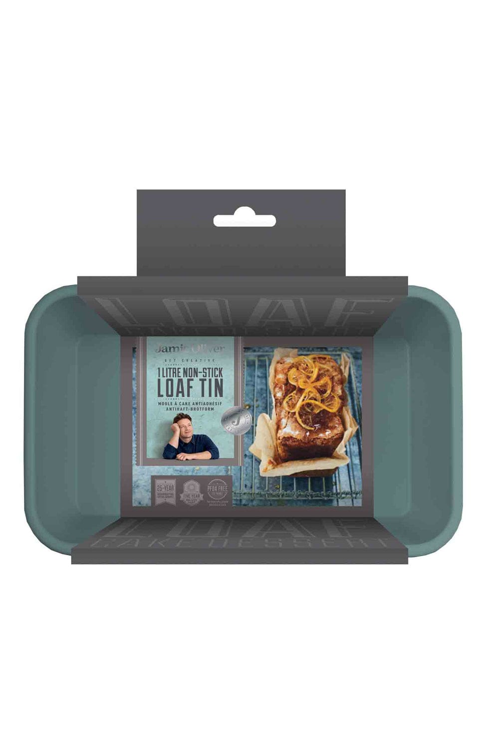 Jamie Oliver Non-stick Loaf Tin - 1lb / 1 litre (Atlantic Green)