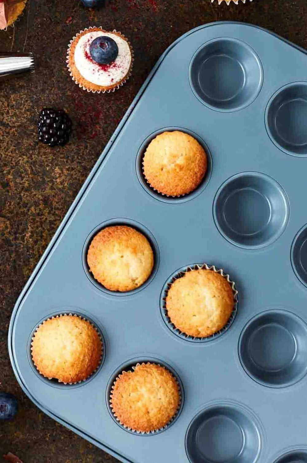 Jamie Oliver Non-stick Mini Muffin Tray - 24 Holes - Atlantic Green