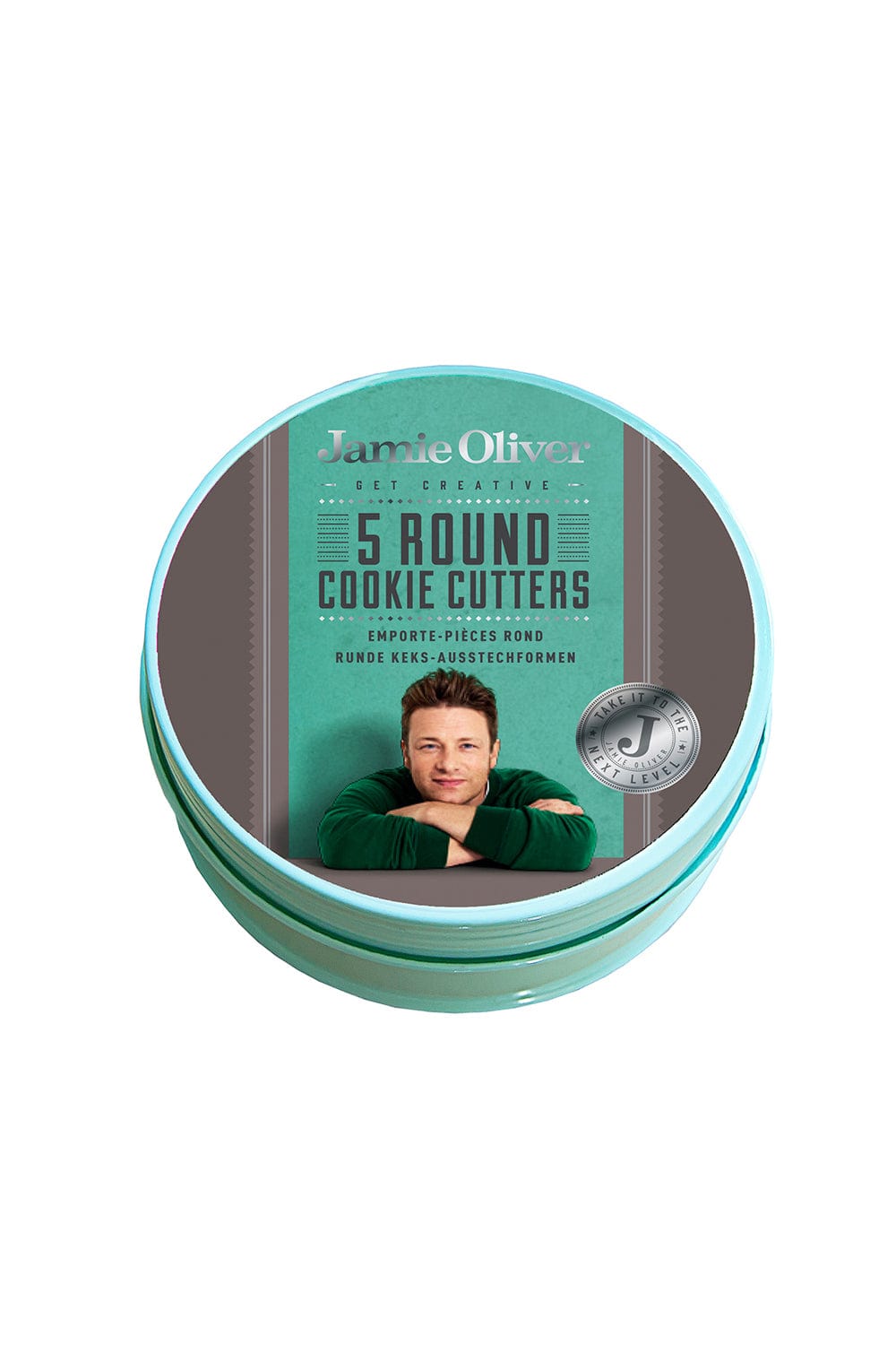 Jamie Oliver Round Cookie Cutters- Set of 5 - Atlantic Green