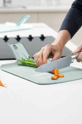 Joseph Joseph Chop2Pot Plus Large Folding Chopping Board - Grey