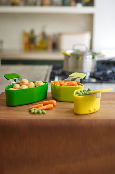 Joseph Joseph Nest Steam 3-piece Steaming Pod Set - Green