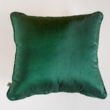 Jungle Green Embroidered Cushion Cover