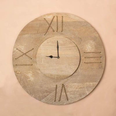 Jute Wall Clock