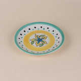 Kelly Green Handpainted Teacup & Saucer- Set of 2