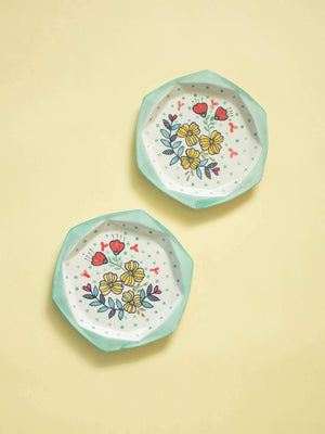 Kelly Hexagon Plates - Set Of 2