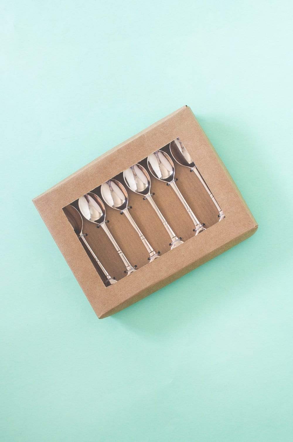 Kettle Handle Dessert Spoons- Set Of 6