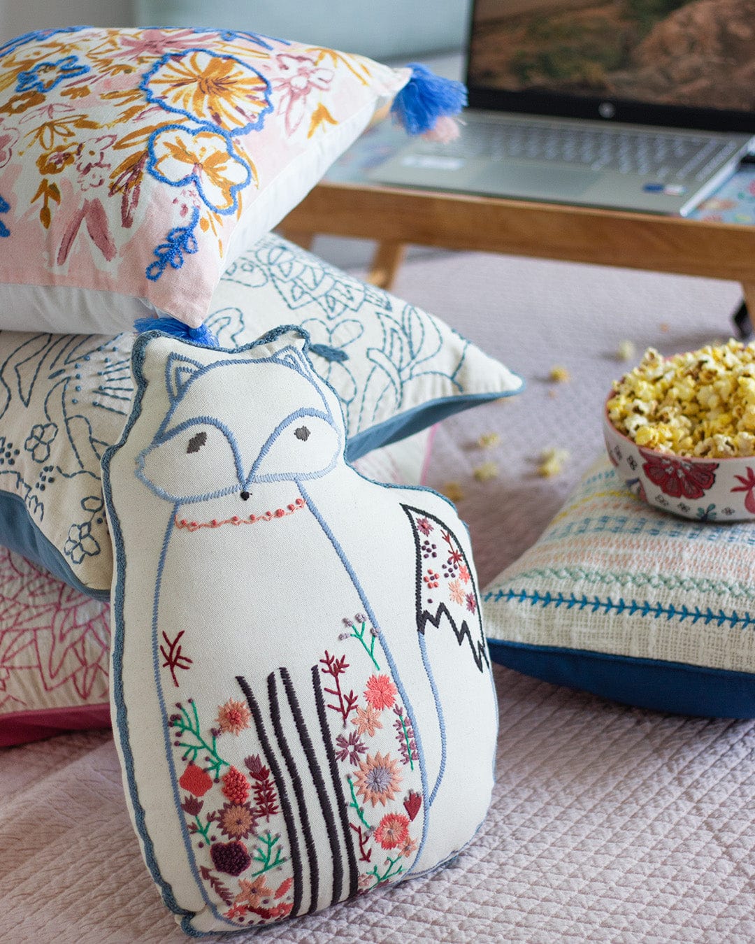 Kids Clever Fox Shaped Cushion