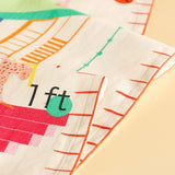 Kids Monkey Mayhem Handpainted Cotton Fabric Height Chart