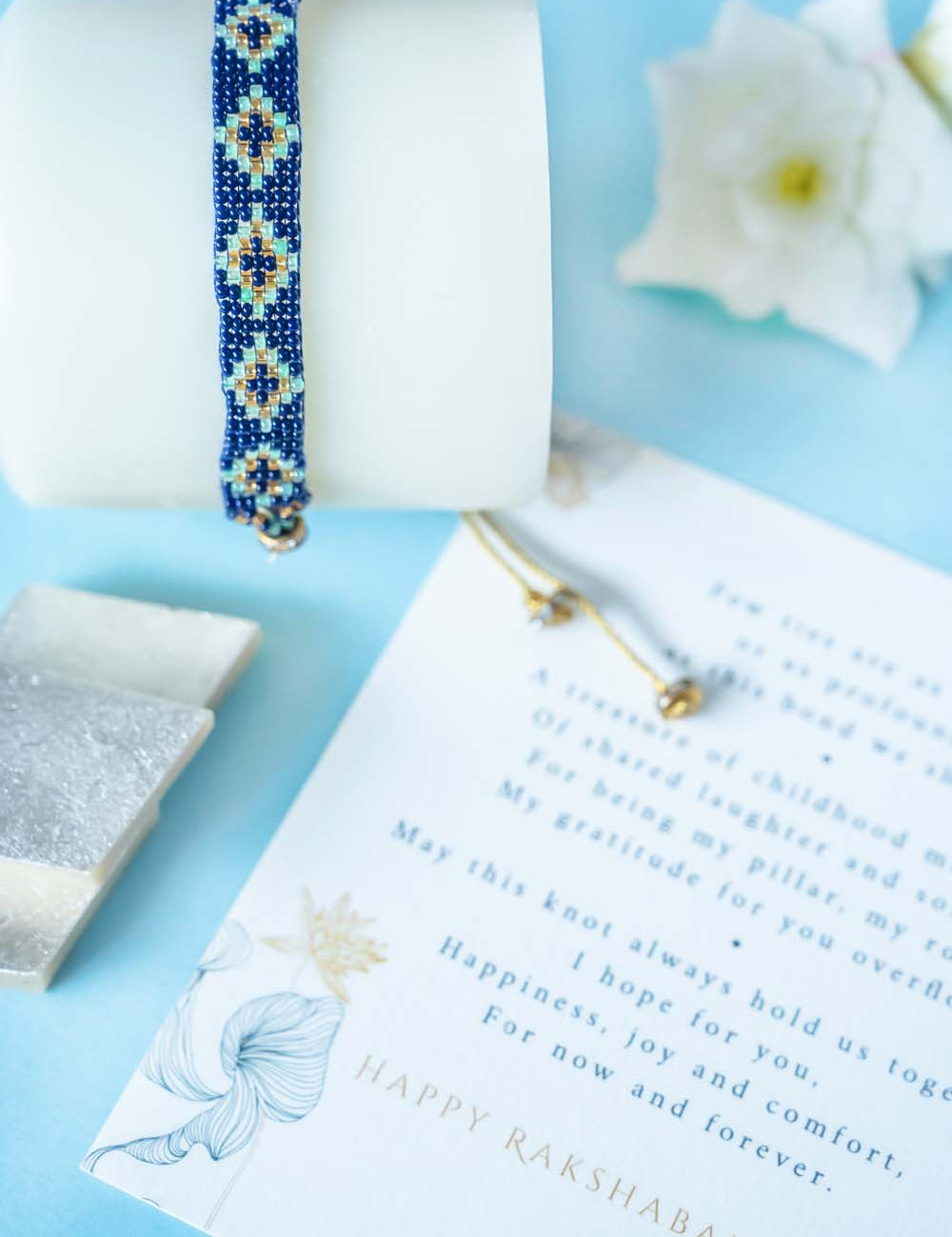 Kindred Spirit Hand Beaded Rakhi