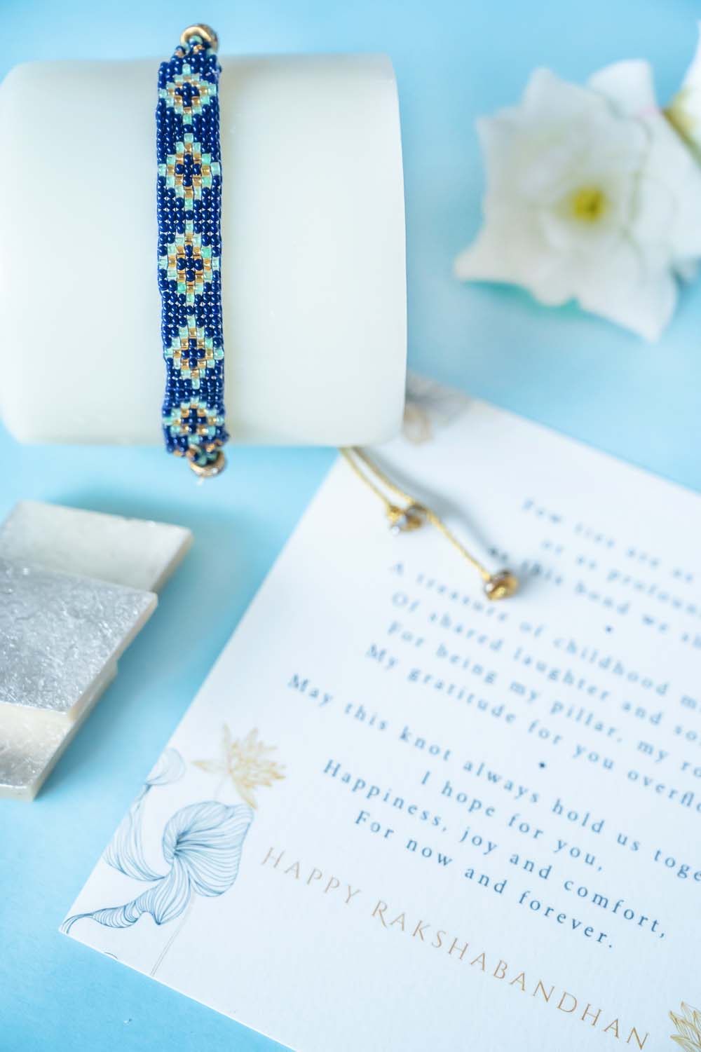 Kindred Spirit Hand Beaded Rakhi