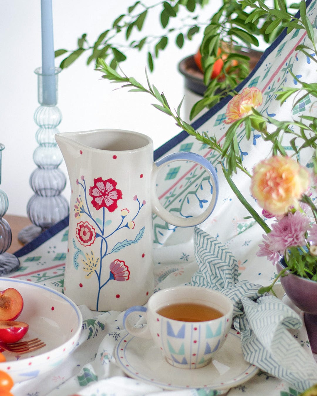 kitchen accessories Arunya Handpainted Ceramic Pitcher | The Wishing Chair
