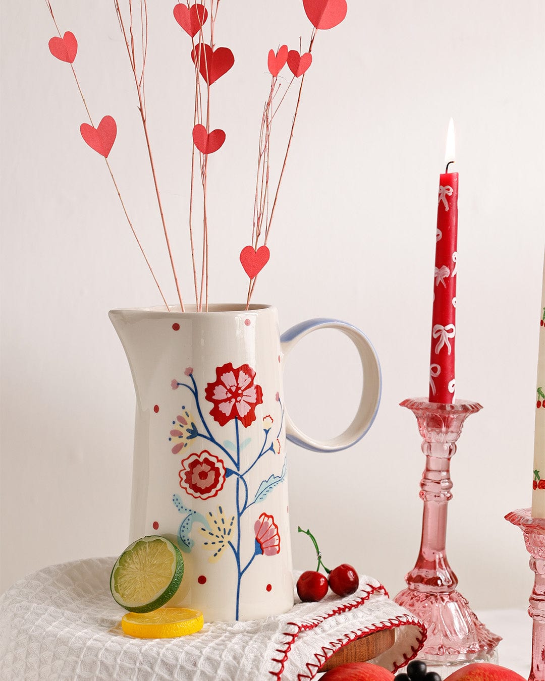 kitchen accessories Arunya Handpainted Ceramic Pitcher | The Wishing Chair