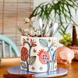 kitchen accessories Dance in a Flowerbed Ceramic Cutlery Holder