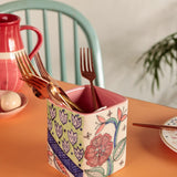 kitchen accessories Dance in a Flowerbed Ceramic Cutlery Holder