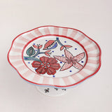 kitchen accessories Dance in a Flowerbed  Ceramic Petite Cake Stand