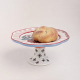 kitchen accessories Dance in a Flowerbed  Ceramic Petite Cake Stand