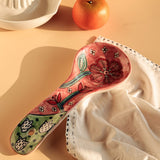 kitchen accessories Dance in a Flowerbed Ceramic Spoon Rest