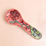 kitchen accessories Dance in a Flowerbed Ceramic Spoon Rest