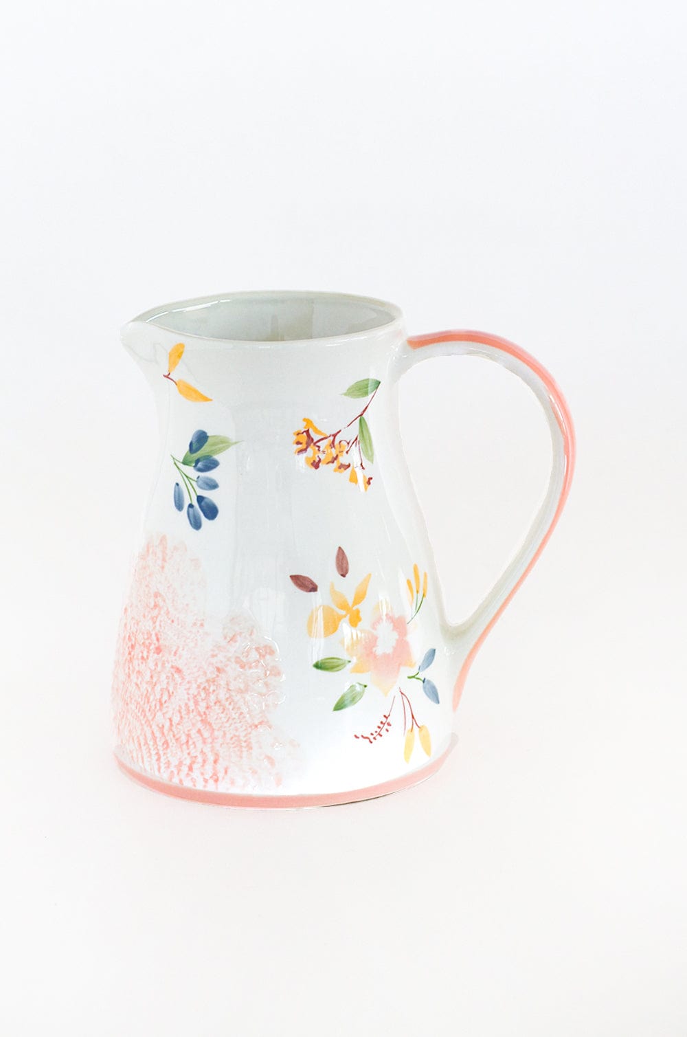 kitchen accessories Floral Lace Handpainted Pitcher