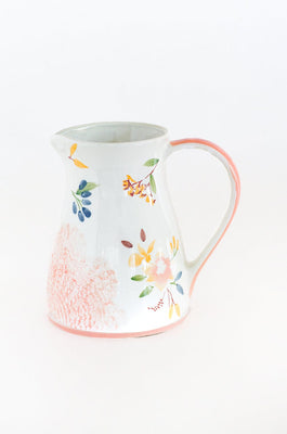 kitchen accessories Floral Lace Handpainted Pitcher