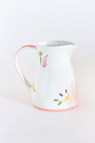 kitchen accessories Floral Lace Handpainted Pitcher