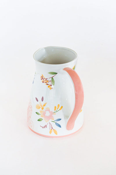 kitchen accessories Floral Lace Handpainted Pitcher