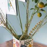 kitchen accessories Kelly Green Handpainted Cutlery Holder