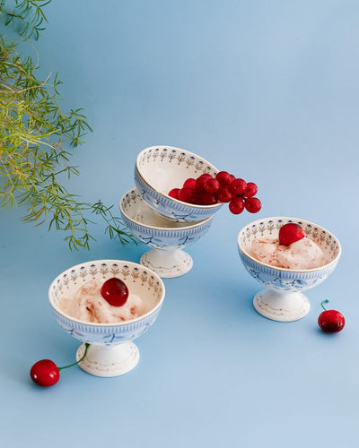 kitchen accessories Magique by The Wishing Chair: Portrait of a Rose Dessert Cups - Set of 4