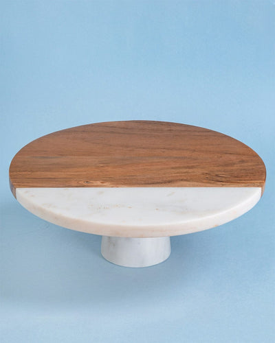 kitchen accessories Marble & Inlay Wood Cake stand